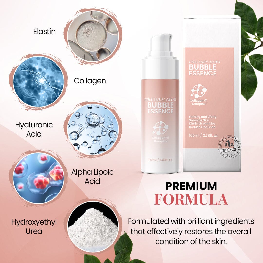 Collagen-Glow Bubble Essence